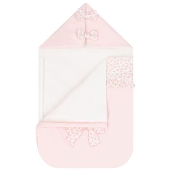 Baby Girls Pink Floral Bow Nest