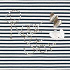 Girls Black & White Striped Top, 1, hi-res