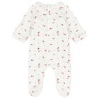 Baby Girls White & Red Babygrows ( 2-Pack ), 3, hi-res