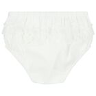 Younger Girls White Flower Lace & Tulle Dress, 1, hi-res