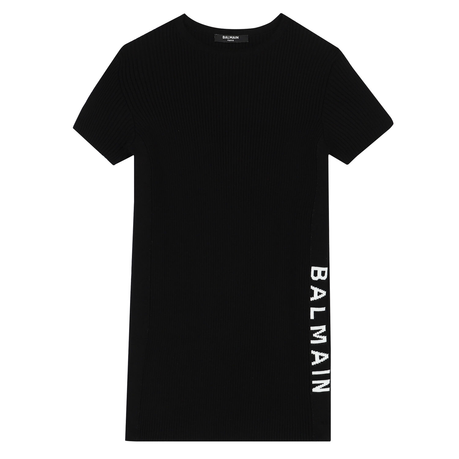 Girls Black Logo Dress, 1, hi-res image number null