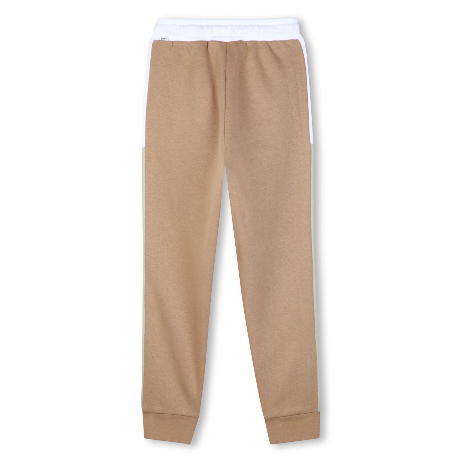Boys Beige Logo Joggers, 3, hi-res