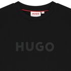 Boys Black Logo T-Shirt, 1, hi-res