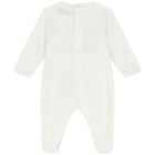 Ivory Logo Babygrow, 1, hi-res