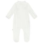 طقم بنات أفرول بطبعة الورود باللون العاجي, 2, hi-res