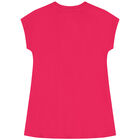 فستان بالشعار باللون الزهري, 1, hi-res