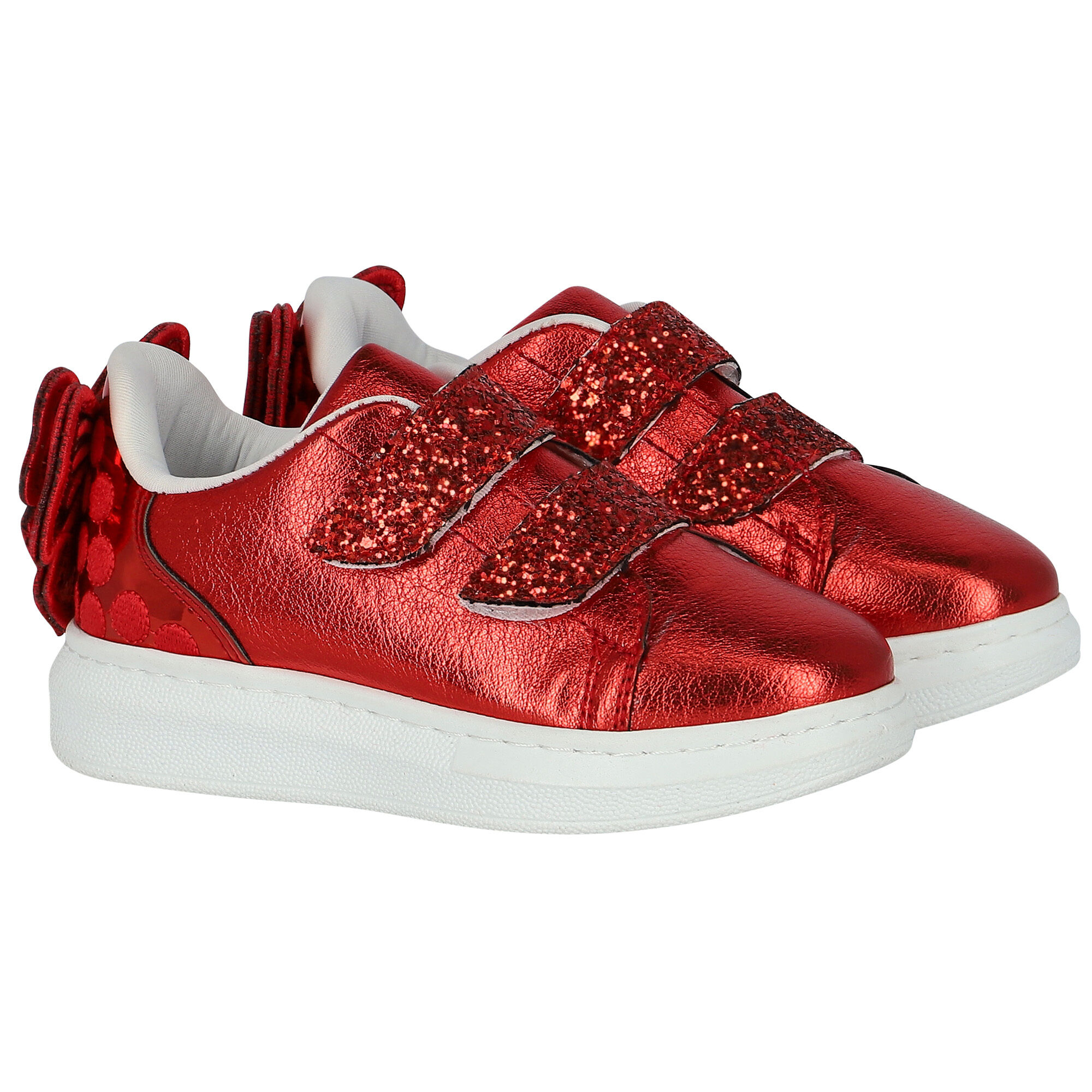 Girls red trainers online