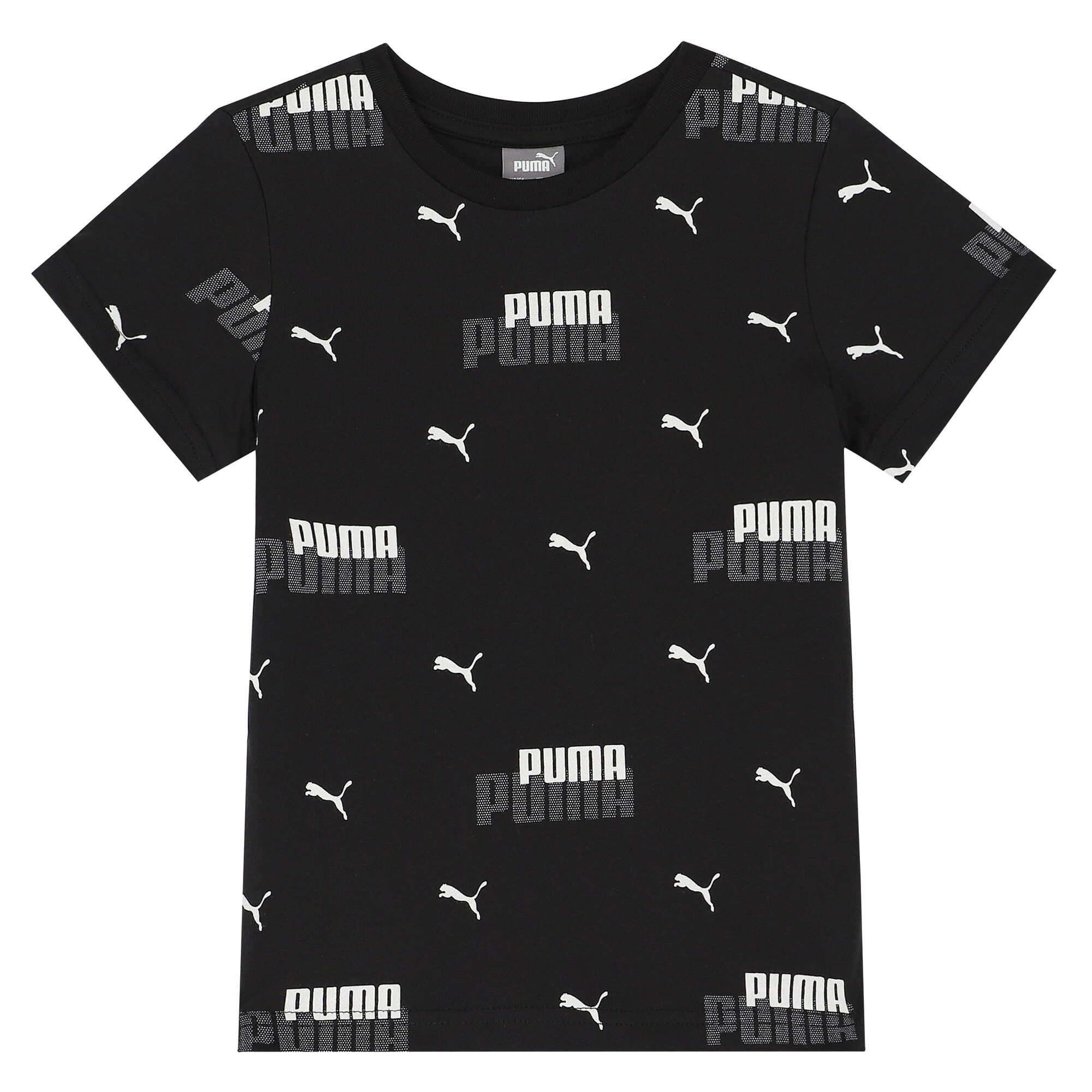 Puma Boys Black Logo T Shirt Junior Couture Oman