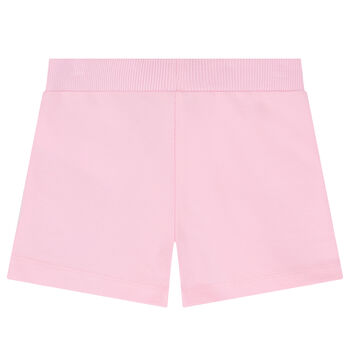Younger Girls Pink Ruffled Shorts