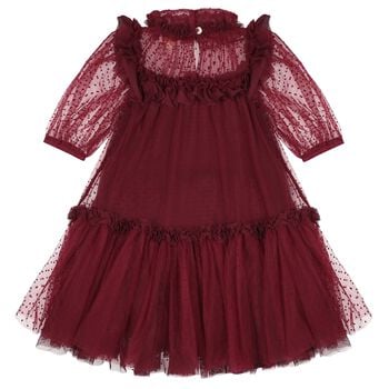 Girls Red Dots Tulle Myrtisa Dress