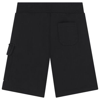 Boys Black Logo Shorts 