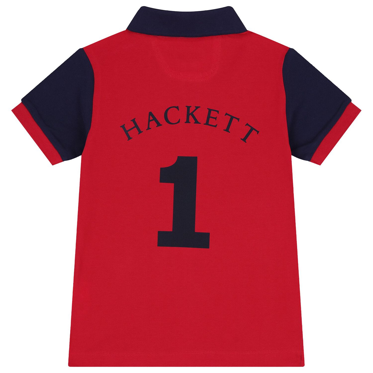 Boys Blue & Red Logo Polo Shirt, 1, hi-res image number null