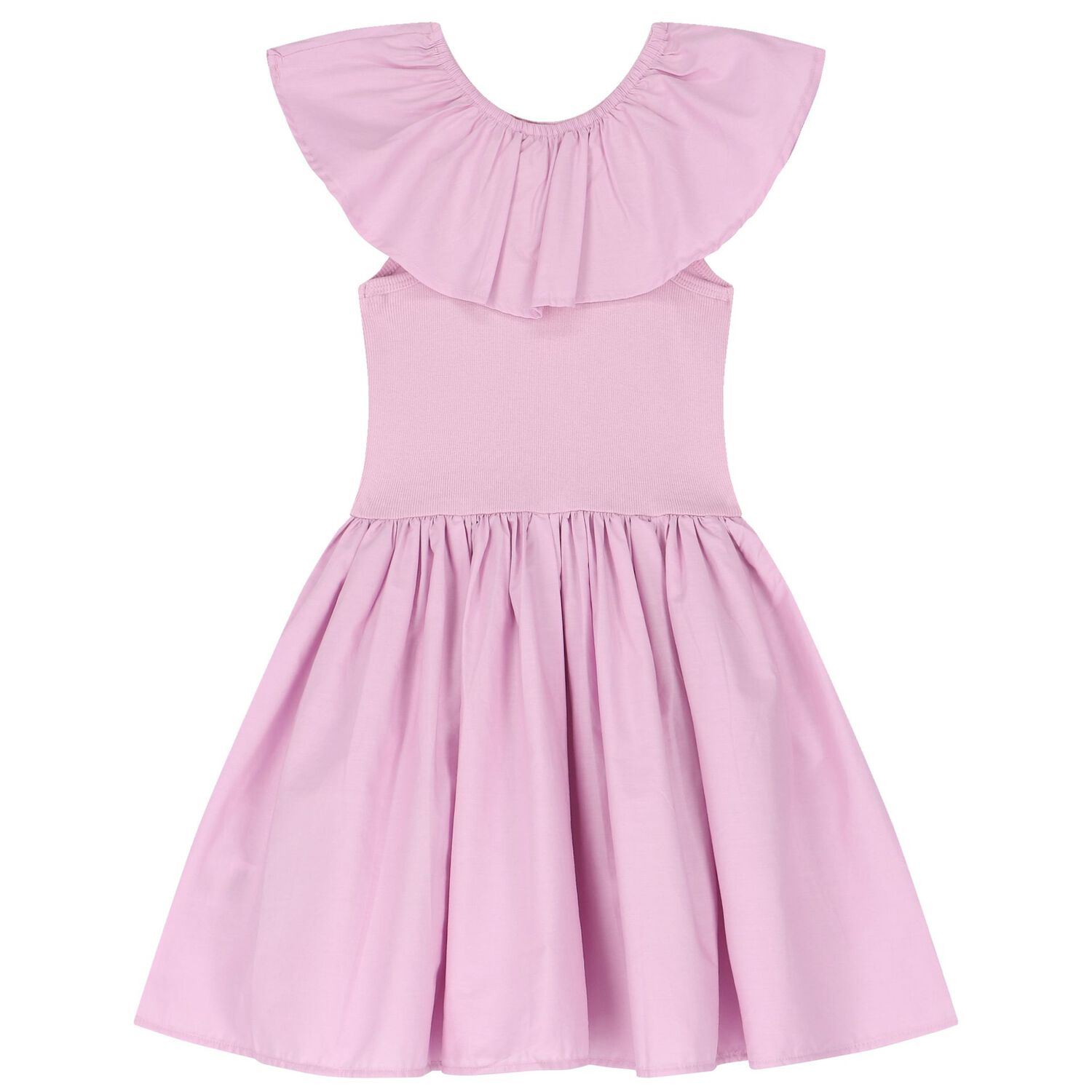Girls Pink Ruffled Dresses, 1, hi-res