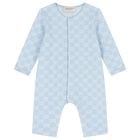 Baby Boys Blue GG Logo Romper Gift Set, 1, hi-res