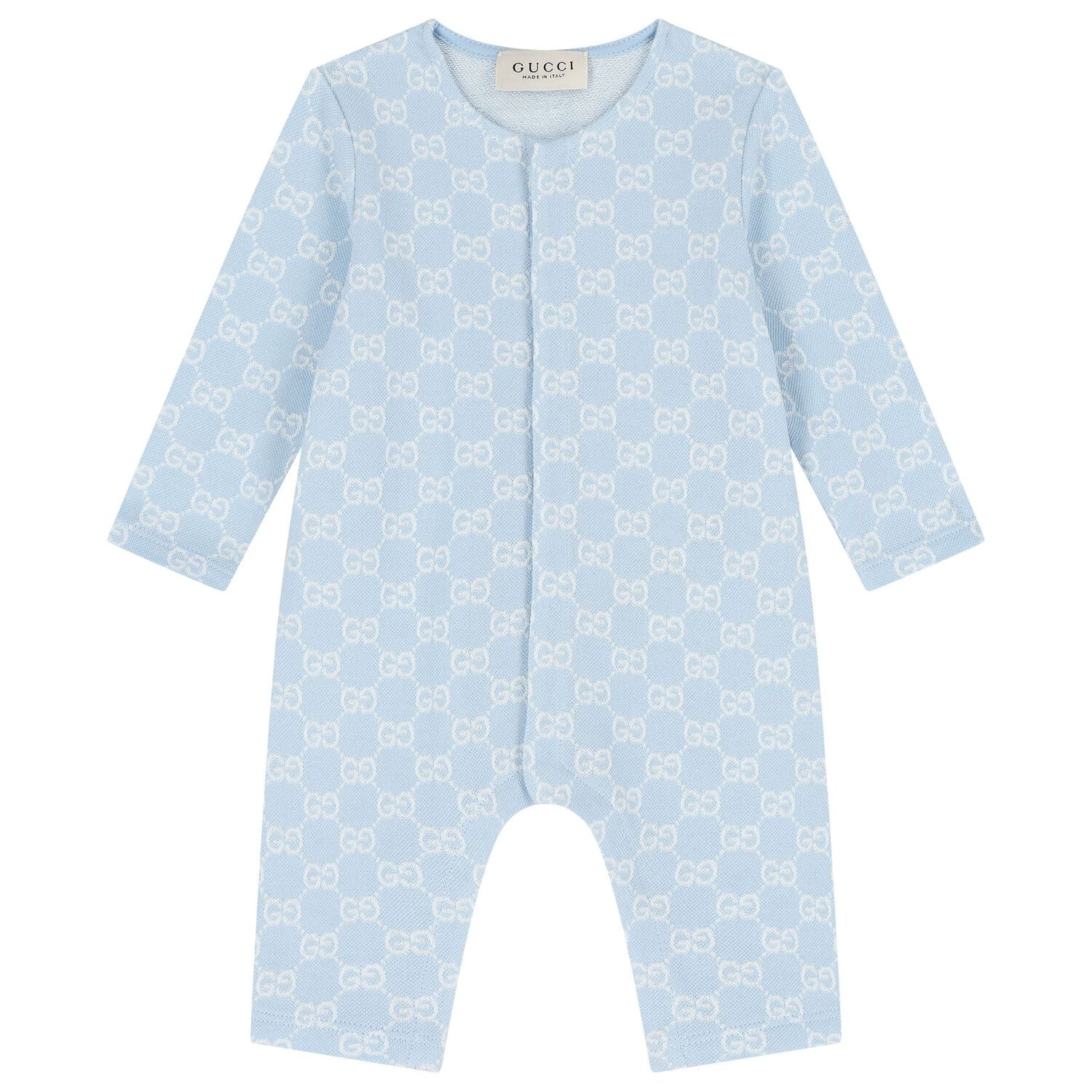 Baby Boys Blue GG Logo Romper Gift Set, 1, hi-res