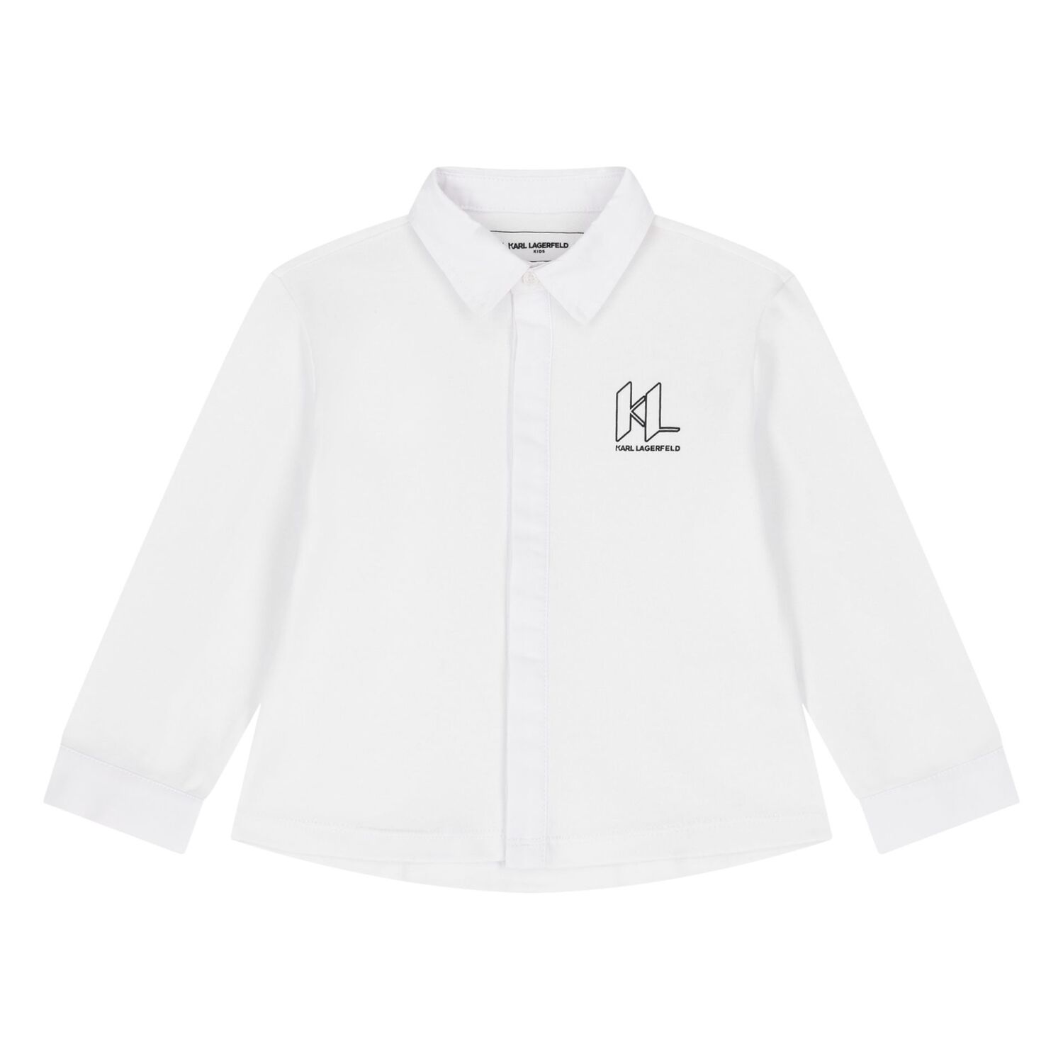 Younger Boys White & Black Logo Trouser Set, 1, hi-res