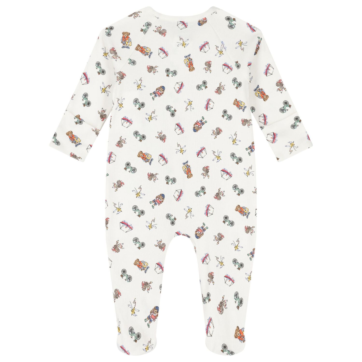 Baby Boys Ivory Playful Bear Babygrow Set, 1, hi-res