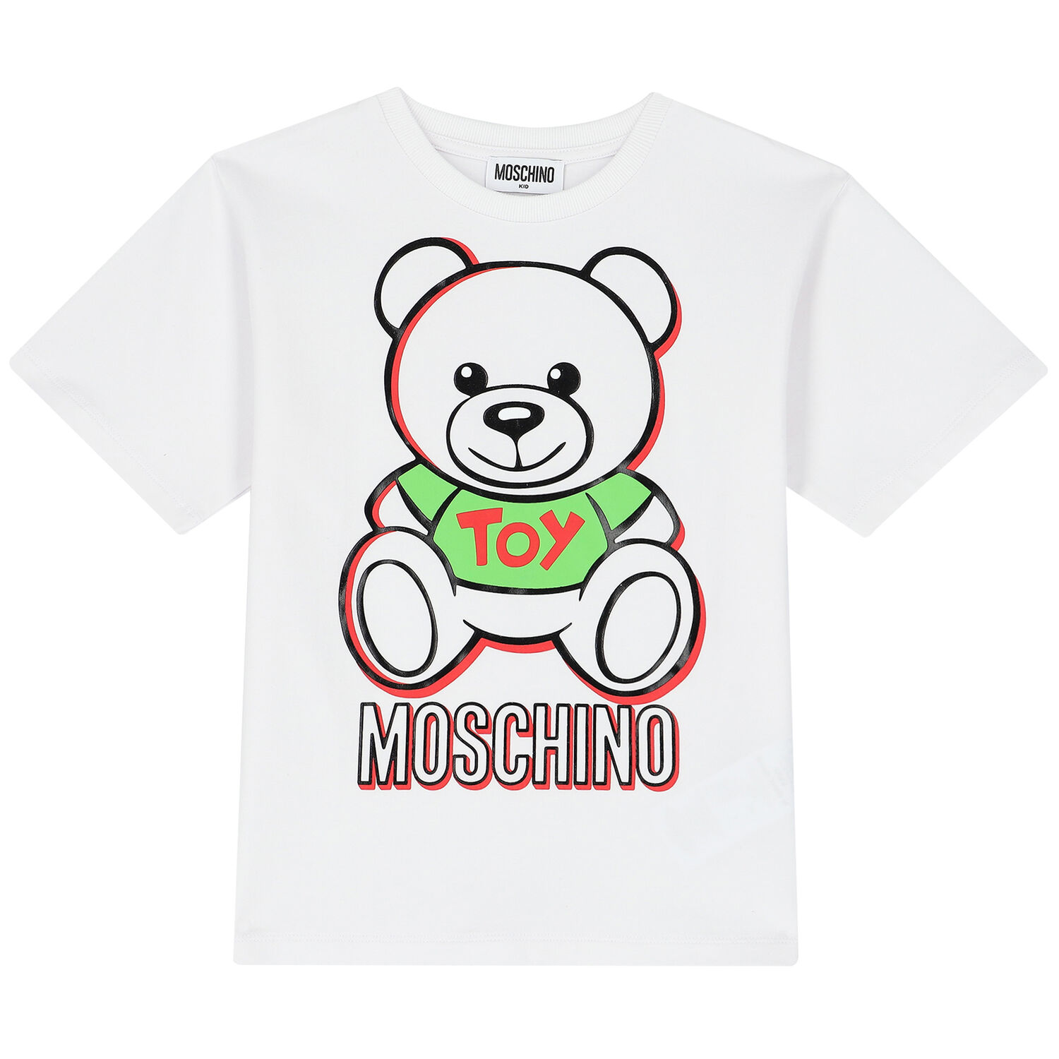 White Teddy Logo T-Shirt, 1, hi-res image number null