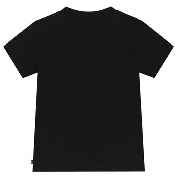 Younger Boy Black Logo T-Shirt