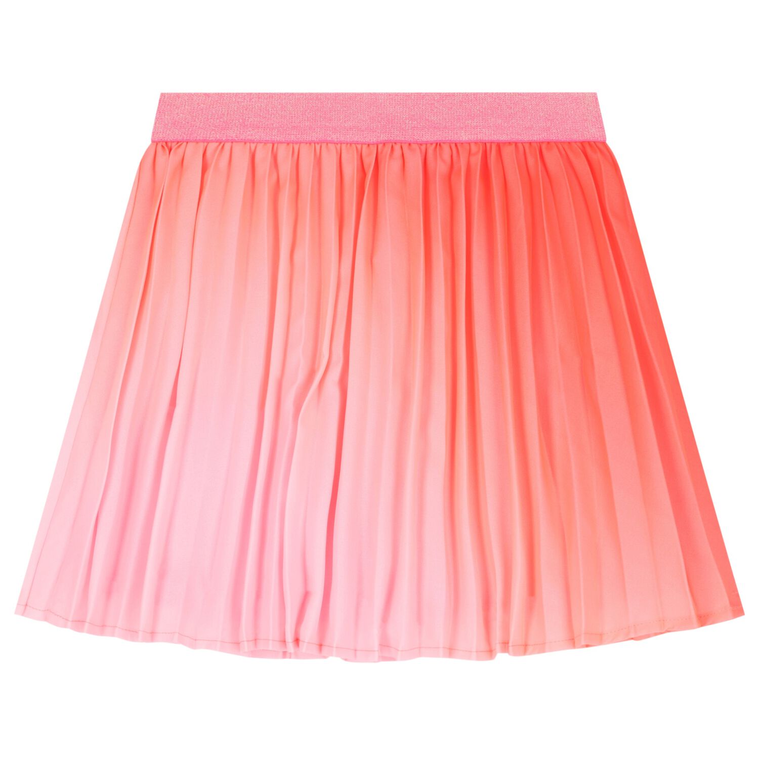 Girls Pink Pleated Skirt, 1, hi-res