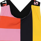 Girls Striped Colorblock Swimsuit, 1, hi-res