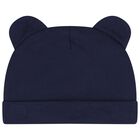 Navy Blue Teddy Bear Logo Babygrow Gift Set, 5, hi-res