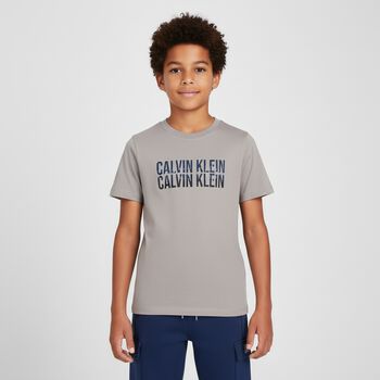Boys Grey Logo T-Shirt