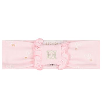 Baby Girls Pink Ruffled Headband