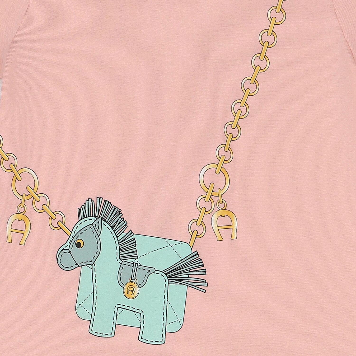 فستان بنات بالشعار باللون الوردى, 1, hi-res