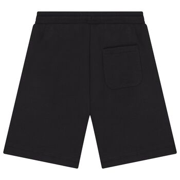 Boys Black Logo Shorts