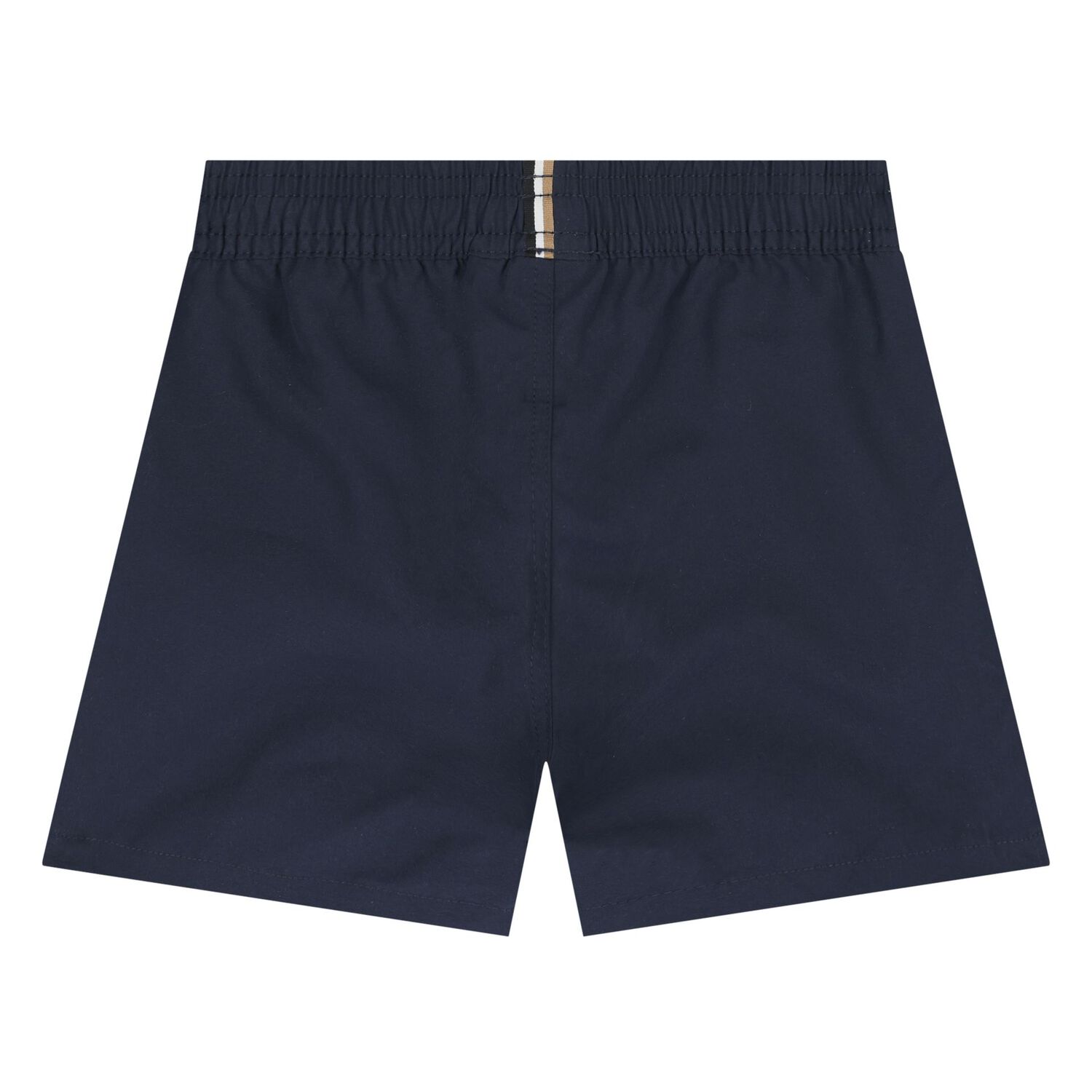 Younger Boys Navy Blue Logo Swim Shorts, 1, hi-res
