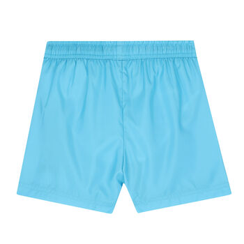 Boys Blue Teddy Logo Swim Shorts