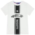 Boys White Logo T-Shirt, 1, hi-res