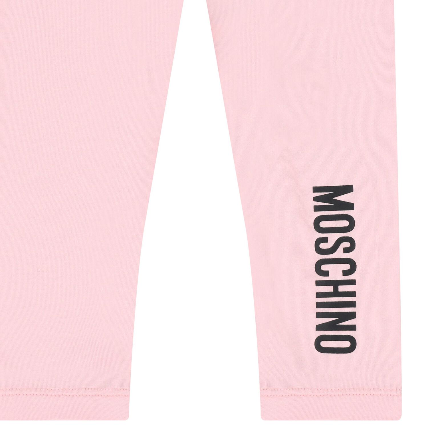 Younger Girls Pink Logo Leggings, 1, hi-res