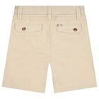 Boys Beige Shorts, 1, hi-res