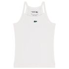 توب بلا أكمام بالشعار باللون الابيض للبنات, 1, hi-res