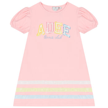Girls Pink Sequin Dress