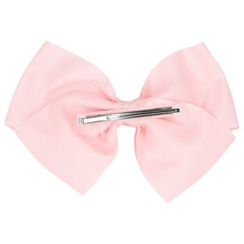Girls Pink Bow Hairclip