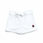 Girls Cygne White Shorts, 1, hi-res