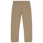 بدلة رياضية بشعار باللون البيج للأولاد, 1, hi-res