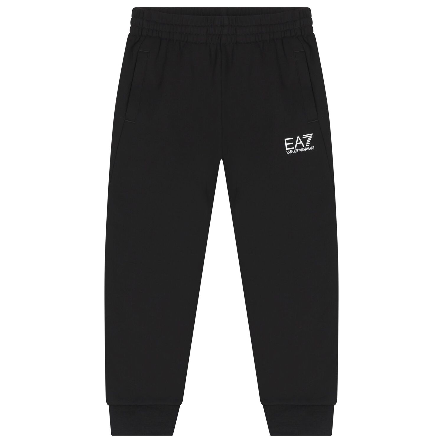 Boys Black Logo Tracksuit, 3, hi-res image number null