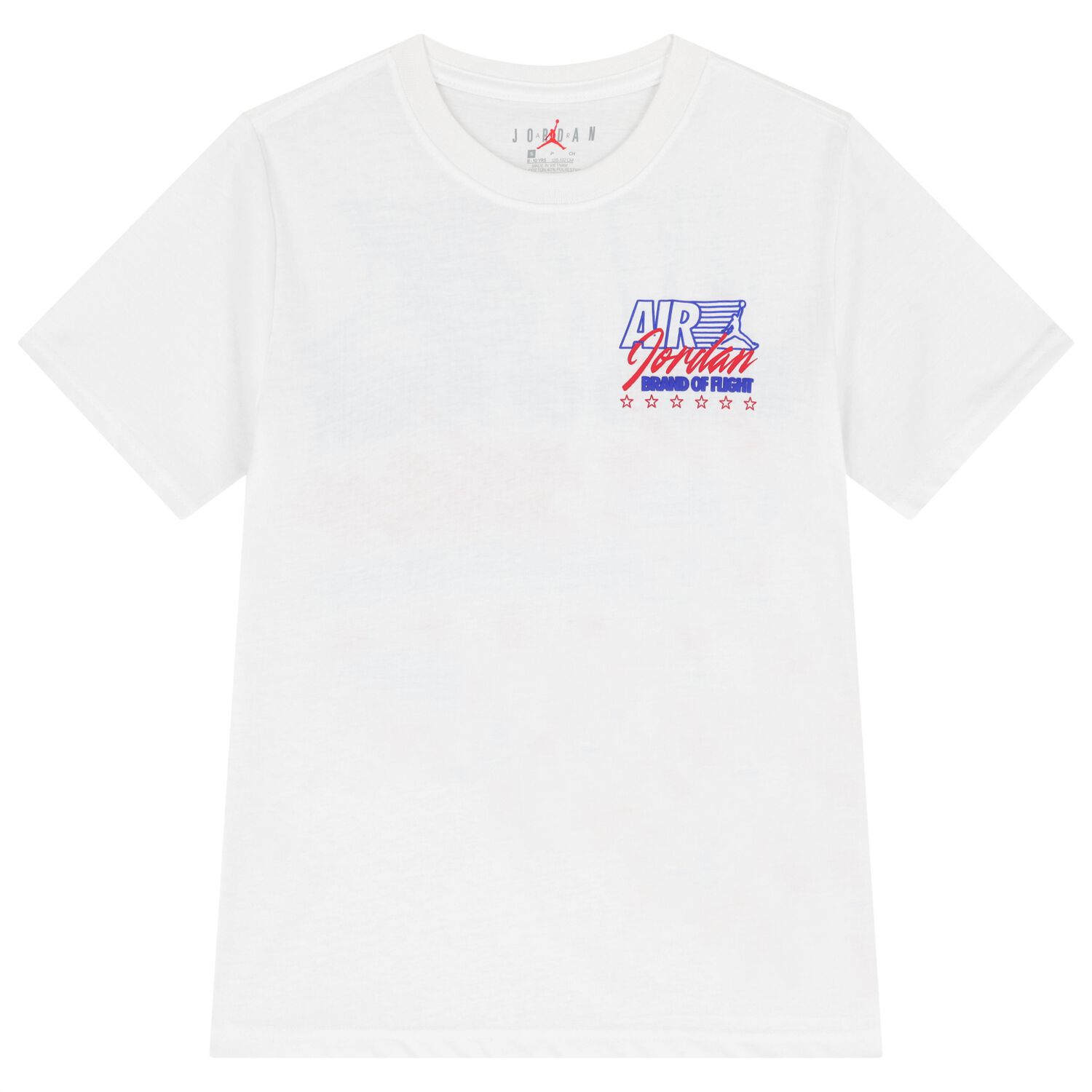 Boys White Jordan Logo T-Shirt, 1, hi-res