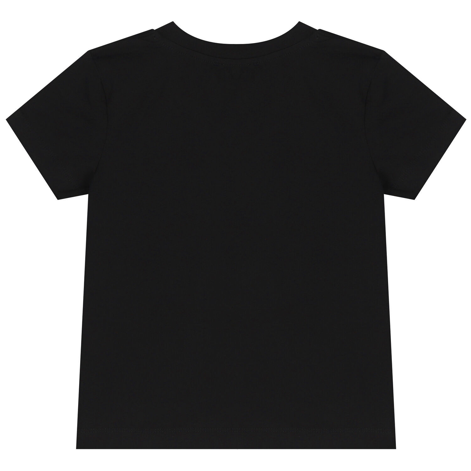 Girls Black Jacquard Heart Bow T-Shirt, 2, hi-res image number null