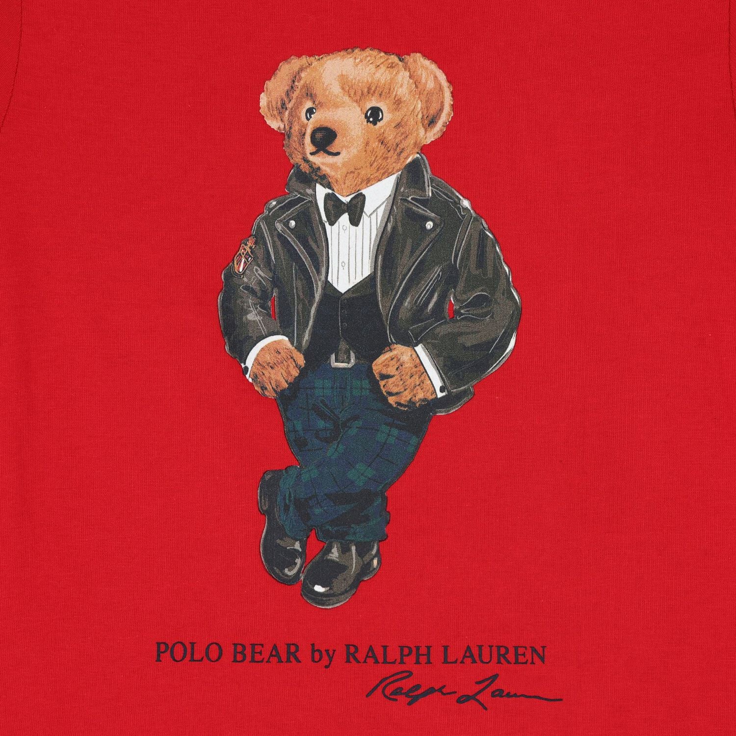 Boys Red Polo Bear T-Shirt, 1, hi-res