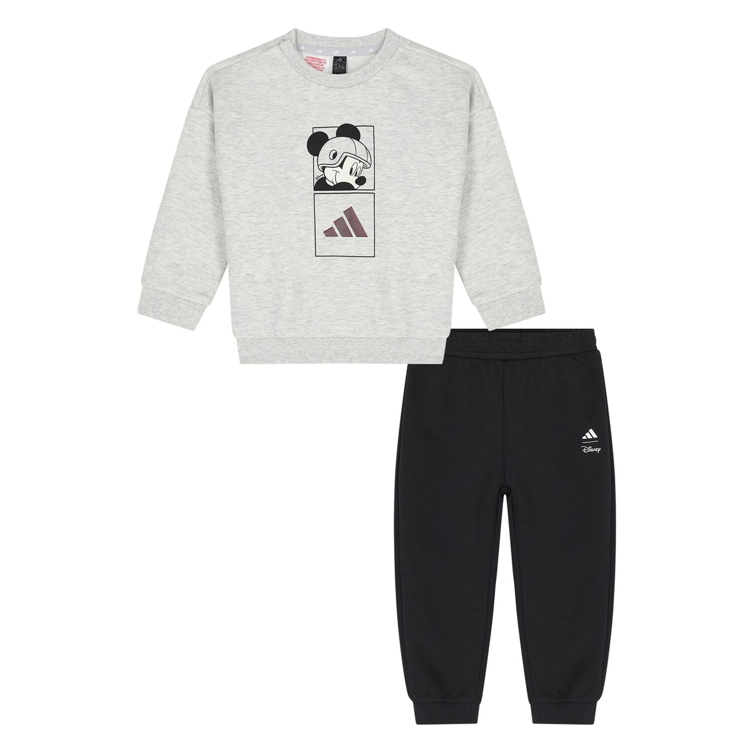 Younger Boys Grey & Black Mickey Mouse Disney Tracksuit, 1, hi-res