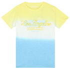 Boys Yellow & Blue Logo T-Shirt, 1, hi-res