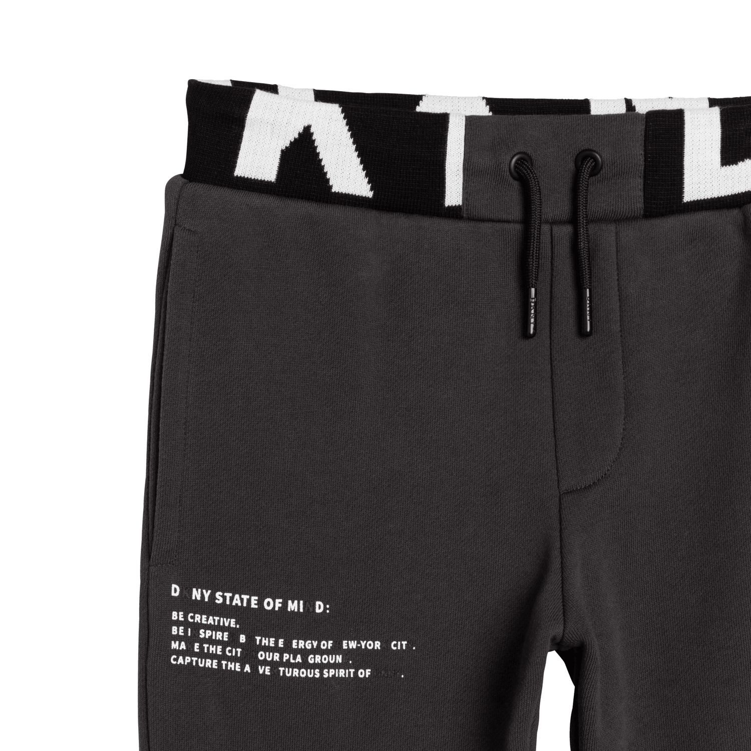 بنطلون رياضى بالشعار باللون الرمادى للاولاد, 1, hi-res image number null