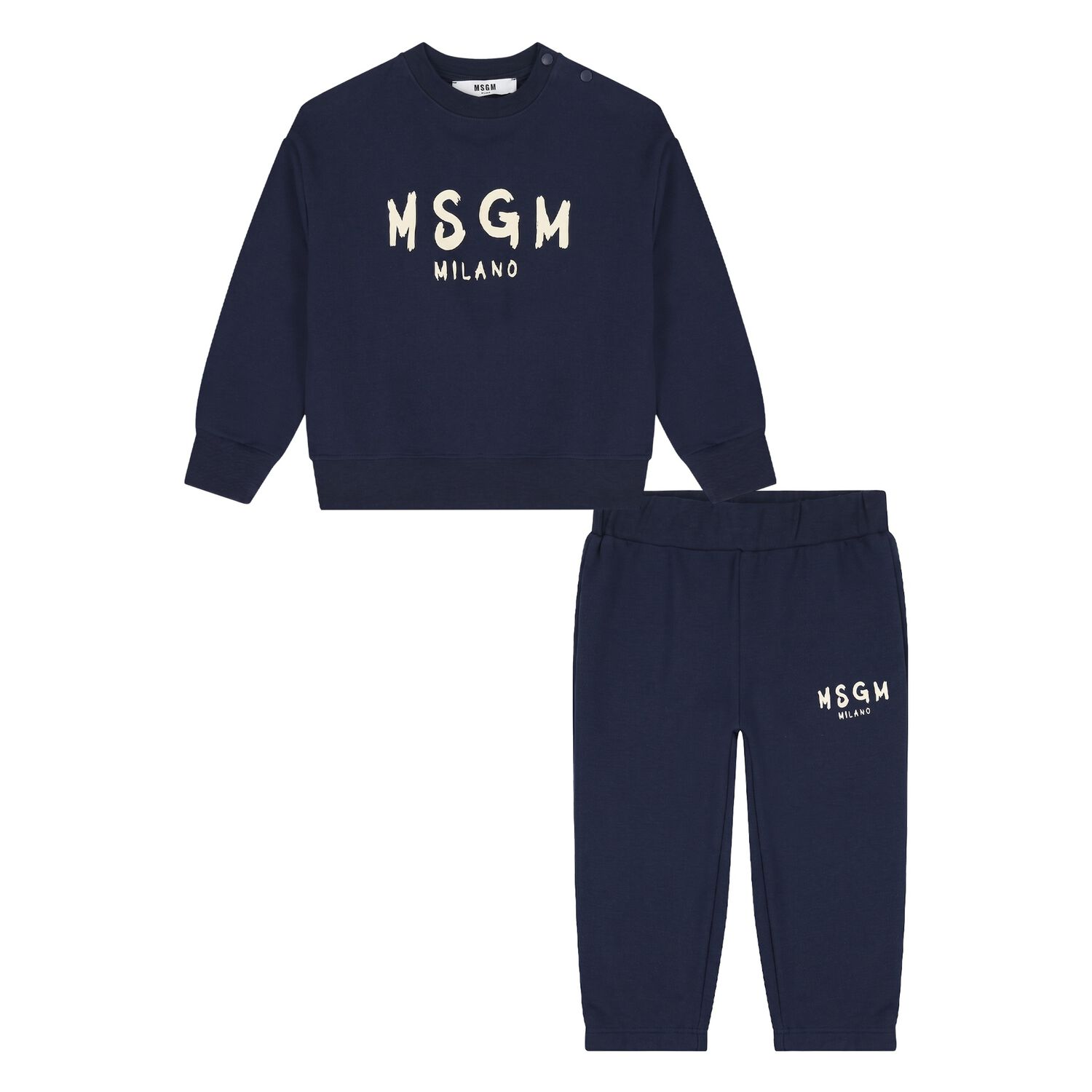Younger Navy Blue Logo Tracksuit, 2, hi-res