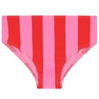 Girls Pink & Red Striped Bikini, 1, hi-res