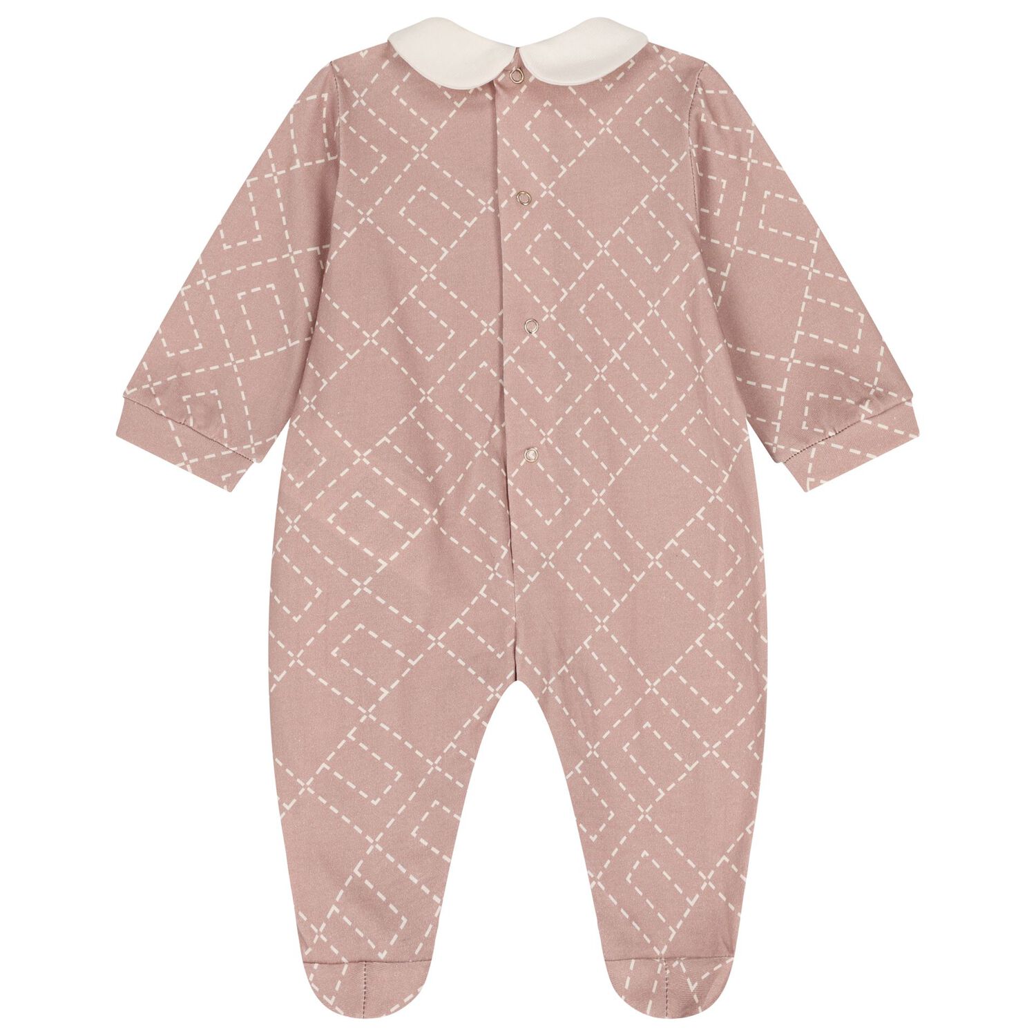 Baby Girls Pink Logo Babygrow, 1, hi-res image number null